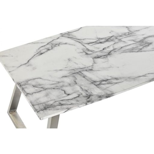 Asztal kávés mdf fém 120x60x44 fehér