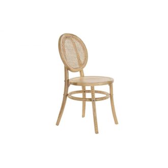 Szék szilfa rattan 43x43x89 barna világos