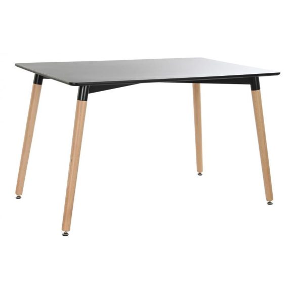 Ebédlő asztal mdf nyírfa 120x80x74 fekete