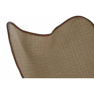 Szék fém rattan 59x49x81