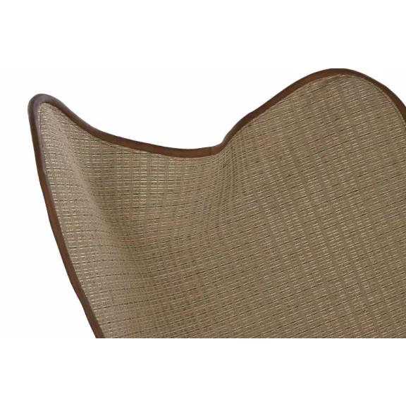 Szék fém rattan 59x49x81