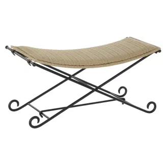 Kispad fém rattan 94x49x44