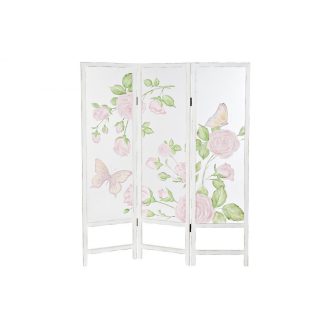 Paraván nylon fa 150x2x180 rózsák rózsaszín