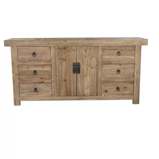 Szekrény fa 180x45x85 természetes