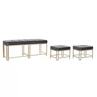 Kispad szett 3db-os velvet fém 120x40x47