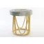 Lábtartó rattan seagrass 40x40x40 türkiz