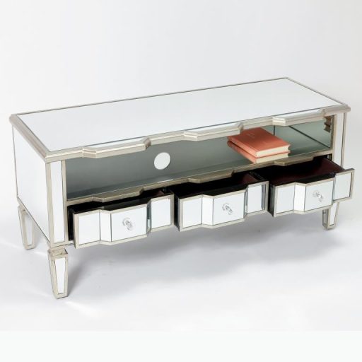 Szekrény tv-s tükör mdf 112x45x50