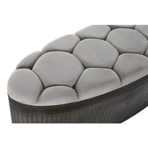 Kispad fém polieszter 121x44x47,5 beige