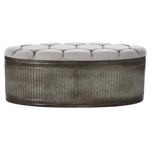 Kispad fém polieszter 121x44x47,5 beige