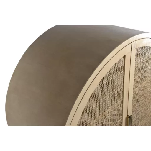 Szekrény, paulownia, mdf, 90x40x160, természetes