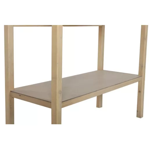 Szekrény, paulownia, mdf, 90x40x160, természetes