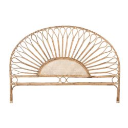 Ágytámla, rattan, 178x4x90, napraforgó, természetes