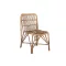 Szék, rattan, bambusz, 47x47x83, természetes
