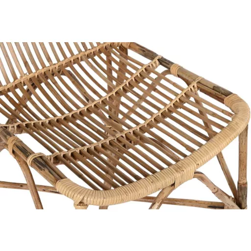 Szék, rattan, bambusz, 47x47x83, természetes