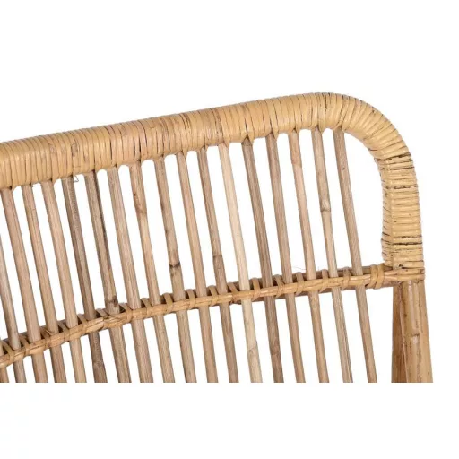 Szék, rattan, bambusz, 47x47x83, természetes