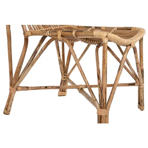 Szék, rattan, bambusz, 47x47x83, természetes