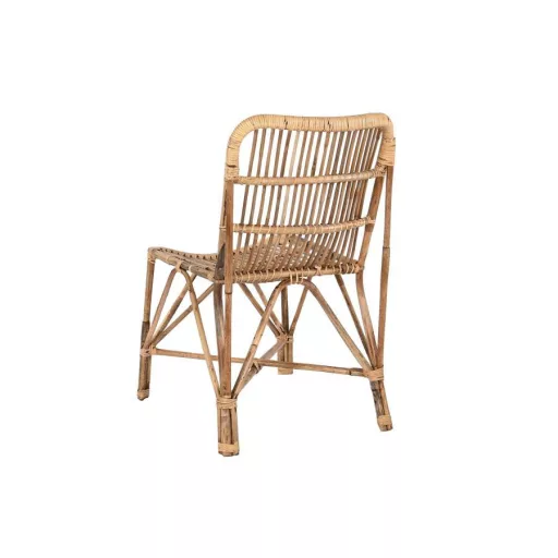 Szék, rattan, bambusz, 47x47x83, természetes