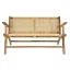 Pad, tíkfa, rattan, 120x82x68