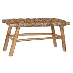 Kispad, tíkfa, rattan, 90x32x45