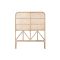 Ágytámla, rattan, bambusz, 100x4x90, természetes