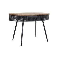 Konzol fenyő fém 120x65x77 fekete 