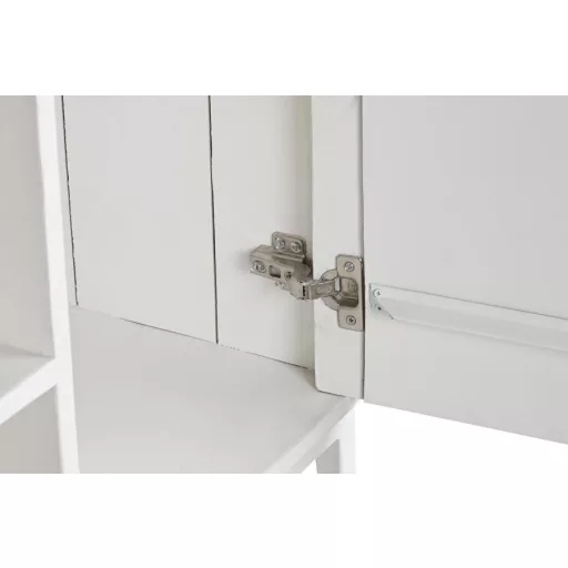 Tv-s szekrény mango fém 120x40x60 fehér 