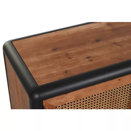 Tv-s szekrény fenyő fém 150x40x50 