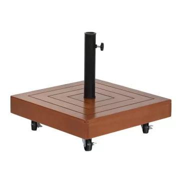 Napernyő tartó eukaliptusz 48x48x39 40kg. kerekes 58mm