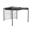 Pergola fém poliészter 300x300x230 szürke