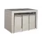 Asztal szett 7db-os rattan szintetikus fém 143x80x100