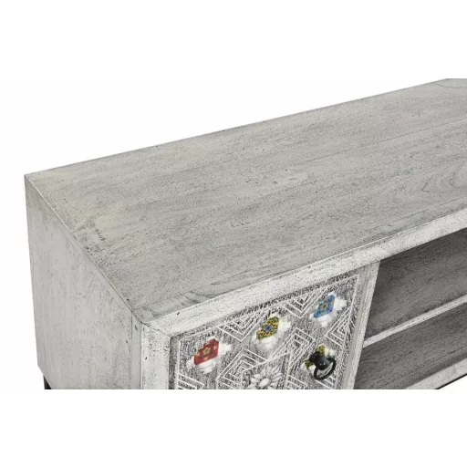 Tv-s szekrény mango kerámia 130x40x56 