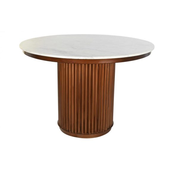 Asztal ebédlő márvány fém 110x110x76 