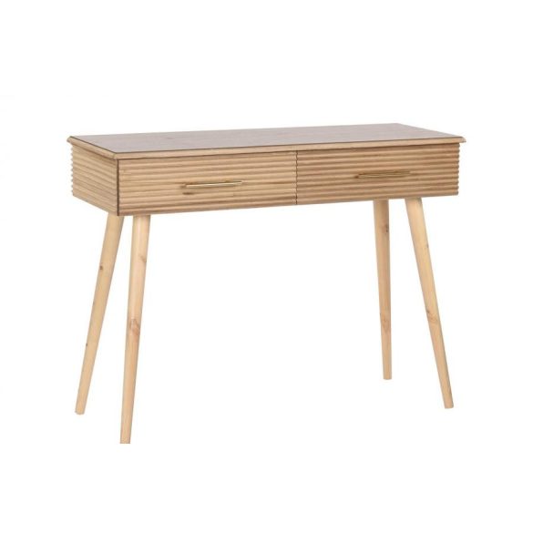Konzol paulownia mdf 100x40x80 barna 