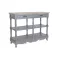 Szekrény paulownia mdf 117x39x89 2 fiókos szürke 