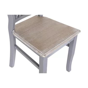 Szék paulownia mdf 161.5x81.5x78 szürke 