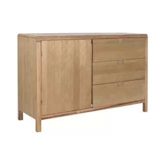 Szekrény fenyő mdf 120x40x80 3 fiókos 