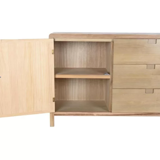 Szekrény fenyő mdf 120x40x80 3 fiókos 