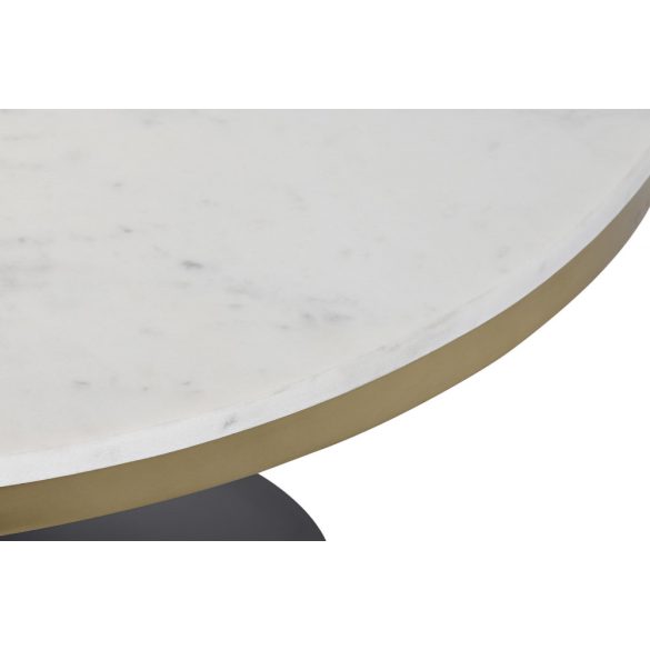Kávézó asztal fém márvány 76x76x38 