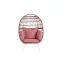 Fotel rattan szintetikus fém 99x71x147 párnával