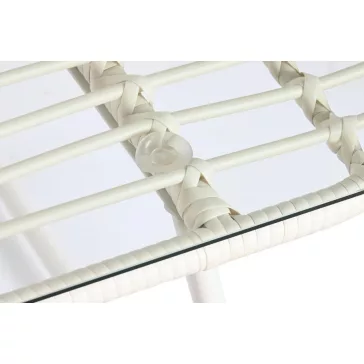Szófa szett 4db-os rattan szintetikus 124x74x84 párnával