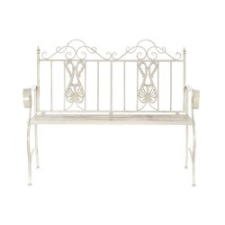 Pad fém 118x53x98 régies fehér