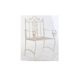 Szék fém 63,5x52x98 régies fehér