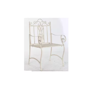 Szék fém 63,5x52x98 régies fehér
