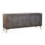 Szekrény mango fém 177x45x75 barna 