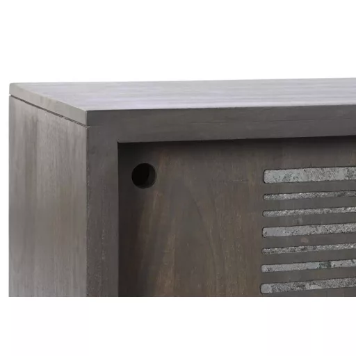 Tv-s szekrény mango fém 160x40x50 barna 