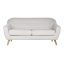 Szófa poliészter rubberwood 172x82x82 3 férőhely krém 