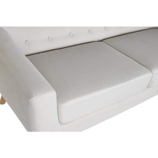 Szófa poliészter rubberwood 172x82x82 3 férőhely krém 