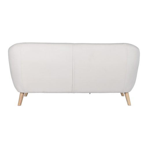 Szófa poliészter rubberwood 172x82x82 3 férőhely krém 
