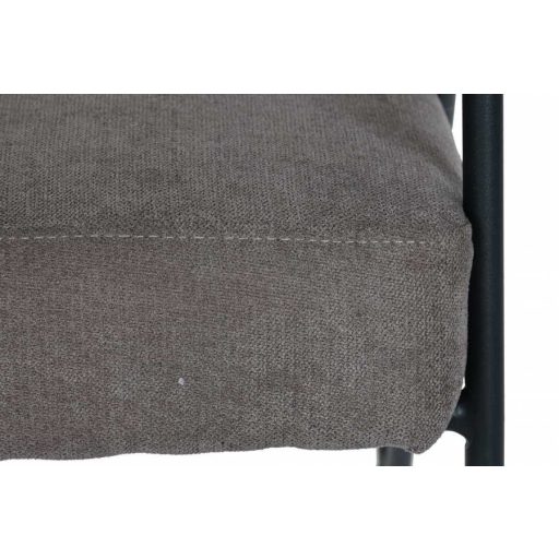 Fotel poliészter fém 64x69,5x76 szürke 