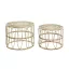 Asztal telefonos szett 2db-os rattan 50x50x40 természetes 